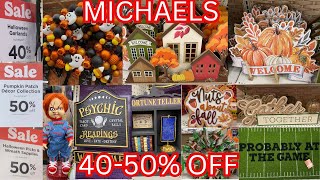 MICHAELS 40  50 OFF FALL amp HALLOWEEN 🛒💰🎃🍁 [upl. by Sairtemed]