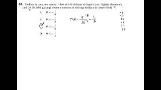 MATURA  Probabiliteti  Pjesa 76 [upl. by Airym]