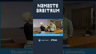 Student Insights from Namaste Arbitrum Roadshow at Christ University Bangalore🦾 [upl. by Annalla]