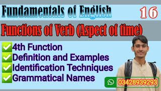 Aspect of timeDefinitionExamplesIdentification TechniquesGrammatical Functions [upl. by Onailil]