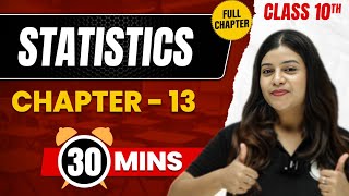 STATISTICS in 30 Mins  Complete Chapter Mind  Map  Class 10 ICSE MATHS [upl. by Svend898]