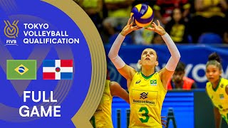 BRA🇧🇷 vs DOM🇩🇴  Women’s OQT 2019  Full Match [upl. by Ennahtebazile]