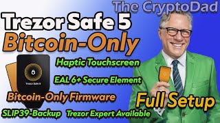 🚀The New Trezor Safe 5  BitcoinOnly Edition 🎁 Full Unboxing amp Setup  The CryptoDad [upl. by Perretta]