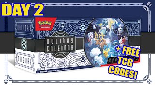 Day 2  Pokemon Holiday Calendar 2023  FREE TCG CODE [upl. by Anilesor234]