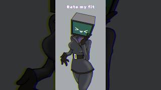 Rate my fit TV Woman version meme skibidi toilet Animation shorts skibiditoilet tvwoman meme [upl. by Fabrice]