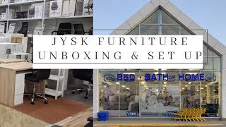 JYSK FURNITURE UNBOXING amp SETUPAFFORDABLEMAKING THE BEST OUT OF A SMALL SPACE [upl. by Grayson]