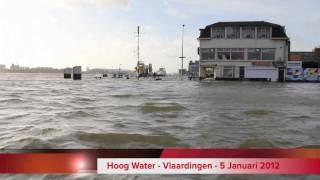 Vlaardingen Hoog water januari 2012 HD 1080 [upl. by Nerua]