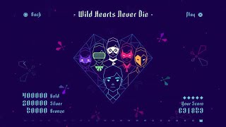 Sayonara Wild Hearts Gold Rank Gameplay PS4  Wild Hearts Never Die Final Song  End Credits [upl. by Lingwood]