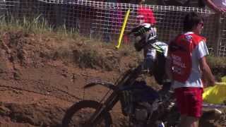 MXGP of Latvia 2013  Christophe Charlier Crash  Motocross [upl. by Ttoille]