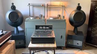 Elipson Religeuse ORTF speakers and Bourdereau stereo turntable playing Pat Boone [upl. by Zsa]