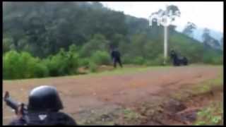 Enfrentamiento Policia Federal en Michoacan [upl. by Llebana47]