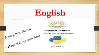 Class 1 complete split up syllabusKVSEnglish [upl. by Merilyn]