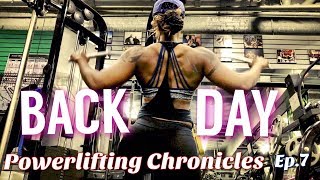 BACK DAY PULLUPS ROWS SUPPORTED TBAR ROWS  POWERLIFTING CHRONICLES  EP7  TOSHA NOAKES [upl. by Say]