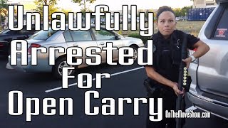 Open Carry Veteran Unlawfully Disarmed Detained amp Arrested  OnTheMoveShow [upl. by Everson]