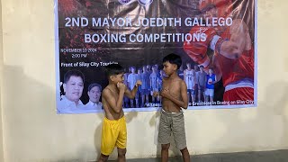 Gaveriel Sayson VS Ronald Pescones  2nd Mayor Joedith Gallego Boxing Competition KuyabeeJay [upl. by Eelrac]