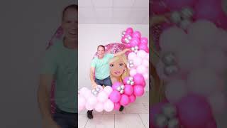 Team Power Creating Stunning Balloon Decorations Together 🤩👍 birthday decoration ideas at home [upl. by Dahsraf]