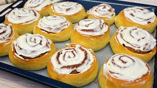 Klasyczne amerykańskie bułeczki cynamonowe  Cynabon  Cinnamon Rolls  Przepisy od Olgi [upl. by Daly743]