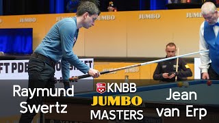 3Cushion KNBB Jumbo Masters 2021  Last 8 Jean van Erp vs Raymund Swertz [upl. by Arednaxela]