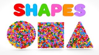 Learn Shapes with Colorful Balls  Shapes amp Colors Videos Collection [upl. by Haidadej248]