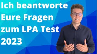 LPA Test Bayern 2023  Ich beantworte Eure Fragen  Teil 1  wwwbeamtentestvorbereitungde [upl. by Mcevoy]