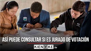 ¿Cómo consultar si fue elegido como jurado de votación [upl. by Dempster]