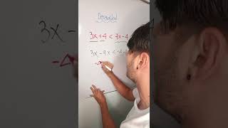 Desigualdad lineal matemática viralvideo algebra educación parati [upl. by Eenahs167]