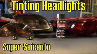 Tint Your Lights DIY Spray Headlights amp Tail Lights Tinted Super Seicento [upl. by Adnamma105]