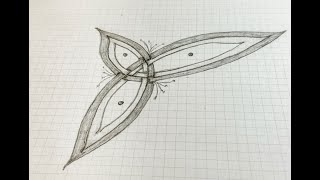 How to draw a triquetra with a rightangled triangle as a guide [upl. by Eirrehs279]