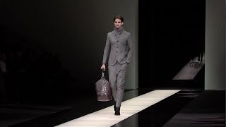 Giorgio Armani  2015 FallWinter Menswear Fashion Show [upl. by Strephon]