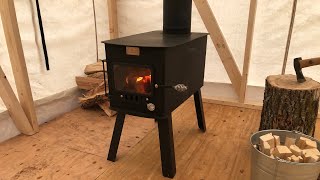 WoodsmanXL Wood Stove is the Best Glamping Stove [upl. by Nal53]