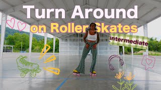 how to turn in your roller skates pt 2  advanced beginner roller skate tutorial [upl. by Relyhs]