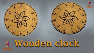 How to make Wooden Clock in ArtCam 2017  Hindi Tutorial By  GS Zone [upl. by Lorette]