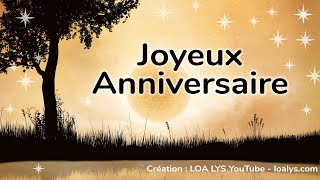 Joyeux Anniversaire  jolie carte pour une personne géniale [upl. by Neelrak]