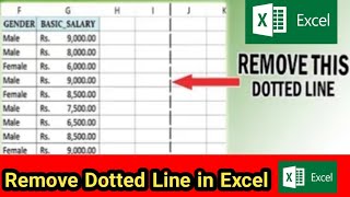 How to remove excel page break dotted line and fix half page printing problem  Ms Office tricks [upl. by Yroffej]