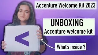 Welcome Kit unboxing  Accenture Welcome Kit 2023 [upl. by Dorcea]