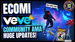 Ecomi  Veve  Community Update Highlights amp Huge Updates [upl. by Adav]