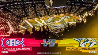 Montreal Canadiens vs Nashville Predators 352024 NHL 24 Gameplay [upl. by Schug]