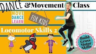 Locomotor Movement Dance Tutorial for Toddlers amp Kids  Skip Slide Walk  Build Gross Motor Skill [upl. by Suidaht883]