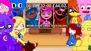 Poppy Playtime Chapter 3 React To Poppy Playtime Chapter 123 The Real World Records Speedruns [upl. by Latty]