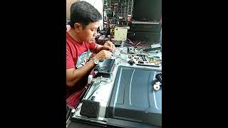 How to fix LED LCD TV with horizontal lines on the screen Mass [upl. by Hanna489]