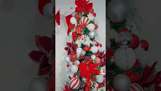 My 7ft pencil Christmas Tree is up christmas lover favoritetimeoftheyear viralvideo 2024 🎄❤️ [upl. by Attikram]