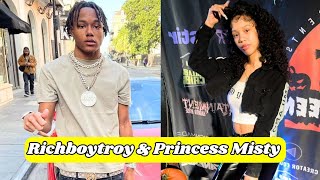 Princess Misty And RichBoyTroy Relationship Net Worth Comparison Age Ethnicity Height Facts [upl. by Ocnarfnaig]