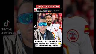 DEANDRE HOPKINS CHOOSES 8 FOR CHIEFS TO HONOR KOBE BRYANT shorts deandrehopkins kobebryant [upl. by Werra735]