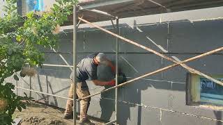 Jak przetrzeć szybko styropian na elewacji  How to quickly wipe polystyrene on the façade [upl. by Kort126]