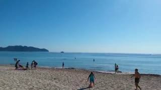 Cala Millor Beach in the morning 20160809 0947 [upl. by Wescott908]