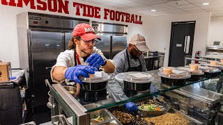 What it Takes to FEED the ALABAMA CRIMSON TIDE  AthlEATS [upl. by Rozek]