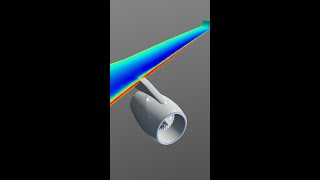 Pressure over an aircraft wing animated turntable [upl. by Nathalia]