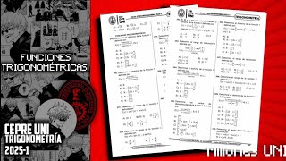 FUNCIONES TRIGONOMÉTRICAS  CEPREUNI 20251  TODO EN UN VIDEO [upl. by Nylarac442]