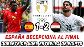 ESPAÑA PIERDE CONTRA EGIPTO Y PASA COMO SEGUNDA A CUARTOS DE FINAL JUEGOS OLÍMPICOS PARÍS 2024 [upl. by Bac]