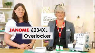 Janome 6234XL Overlocker Overview [upl. by Gusty]